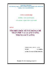 Tiểu luận Tìm hiểu đôi nét về đồng chí Trần Phú và luận cương tháng 10 của ông