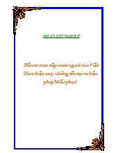 Đầu tư trực tiếp nước ngoài vào Việt Nam hiện nay, những tồn tại và biện pháp khắc phục