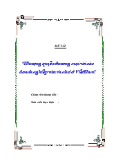 Nhượng quyền thương mại với các doanh nghiệp vừa và nhỏ ở Việt Nam