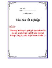 Phương hướng và giải pháp nhằm đẩy mạnh hoạt động xuất khẩu chè tại Tổng Công Ty chè Việt Nam Phần 1