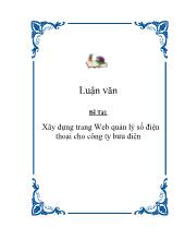 Xây dựng trang Web quản lý số điện thoại cho công ty bưu điện