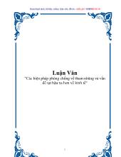 Luận văn Các biện pháp phòng chống về tham nhũng và vấn đề tụt hậu xa hơn về kinh tế