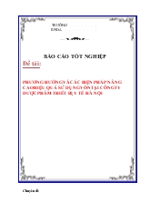 Luận văn Phương hướng và các biện pháp nâng cao hiệu quả sử dụng vốn tại công ty dược phẩm thiết bị y tế hà nội