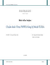 Chuẩn đoán Virus PMWS bằng kỹ thuật ELISA