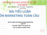 Phân tích kinh nghiệm marketing quốc tế của một công ty đa quốc gia