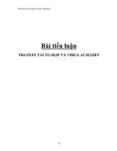 Protein tái tổhợp và virus Aujeszky