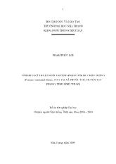 Tìm hiểu kỹ thuật nuôi thương phẩm tôm he chân trắng (penaeus vannamei boone, 1931) tại xã Phước Thể, huyện Tuy Phong, tỉnh Bình Thuận