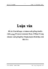 Tìm hiểu quy trình sản xuất giống tôm He chân trắng (Penaeus vannamei Bone,1931) tại Trung tâm sản xuất giống Huy Thuận, huyện Bình Đại, tỉnh Bến Tre