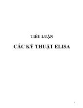 Các kỹ thuật Elisa