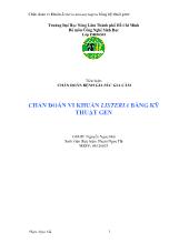 Chẩn đoán vi khuẩn Listeriabằng kỹ thuật gen