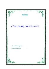 Công nghệ chuyển gen