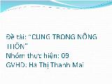 Cung trong nông thôn