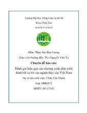 Đánh giá hiệu quả của chương trình phát triển đánh bắt xa bờ của ngành thủy sản Việt Nam