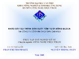 Khảo sát qui trình sản xuất tôm tươi đông Block tại công ty cổ phần thủy sản Cafatex