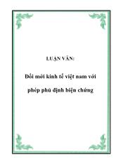 Luận văn Đổi mới kinh tế Việt Nam với phép phủ định biện chứng