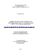Nghiên cứu khả năng gây bệnh của vi khuẩn edwardsiella ictaluri và aeromonas hydrophila trên cá tra ( pangasius hypophthalmus)