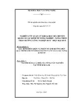 Nghiên cứu luận cứ khoa học để chuyển dịch cơ cấu kinh tế nông nghiệp - Nông thôn theo hướng công nghiệp hoá - hiện đại hoá