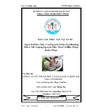 Phân tích các nguyên nhân ảnh hưởng đến chất lượng nguyên liệu tôm và biện pháp khắc phục