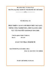 Phát triển cao su góp phần thúc đẩy quá trình công nghiệp hóa, hiện đại hóa khu vực Tây Nguyên giai đoạn 2011-2020