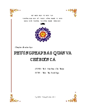 Phương pháp bảo quản và chế biến cá