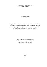 Sử dụng các loại kích dục tố kích thích cá trôi Ấn Độ (labeo rohita) sinh sản