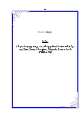 Thực trạng và giải pháp phát triển chè tại xã Yên Sơn - Huyện Thanh Sơn - tỉnh Phú Thọ