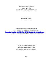 Tiêu chuẩn hóa phương pháp xác định các chỉ tiêu sinh hóa của vi khuẩn aeromonashydrophilatại khoa thủy sản