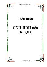 Công nghiệp hoá, hiện đại hoá nền kinh tế quốc dân là nhiệm vụ trung tâm trong suốt thời kỳ quá độ đi lên chủ nghĩa xã hội ở nước ta