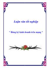 Đăng ký kinh doanh trên mạng