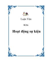 Đề tài Hoạt động sự kiện