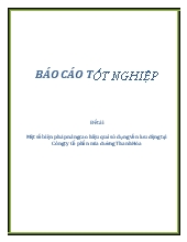 Đề tài Một số biện pháp nâng cao hiệu quả sử dụng vốn lưu động tại Công ty Cổ phần mía đường Thanh Hóa