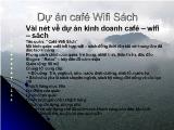 Dự án cafe wifi sách