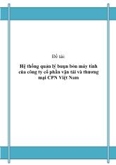 Hệ thống quản lý buôn bán máy tính của công ty cổ phần vận tải và thương mại CPN Việt Nam