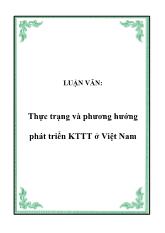 Luận văn Thực trạng và phương hướng phát triển Kinh tế thị trường ở Việt Nam