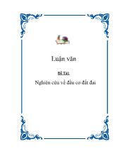Nghiên cứu về đầu cơ đất đai