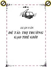 Thị trường gạo thế giới