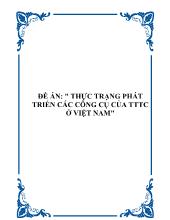 Thực trạng phát triển các công cụ của thị trường tài chính Việt Nam