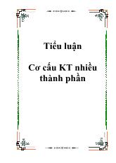Tiểu luận Cơ cấu kinh tế nhiều thành phần P.1