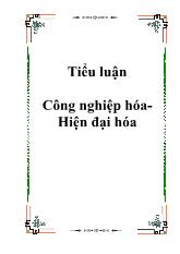 Tiểu luận Công nghiệp hóa-Hiện đại hóa 1