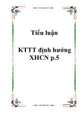 Tiểu luận Kinh tế thị trường định hướng Xã Hội Chủ Nghĩa P.5
