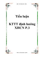 Tiểu luận Kinh tế thị trường định hướng Xã Hội Chủ Nghĩa P.3