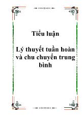 Tiểu luận Lý thuyết tuần hoàn và chu chuyển trung bình 1