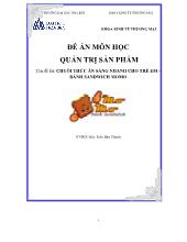 Chuỗi thức ăn sáng nhanh cho trẻ em – bánh Sandwich Momo