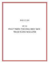 Đề tài Phát triển thương hiệu mới - Trạm xăng Mai Linh