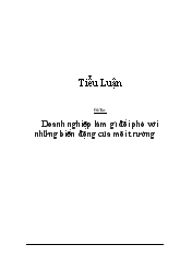 Doanh nghiệp làm gì đối phó với những biến động của môi trường