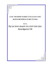 Dự án kinh doanh trò chơi trên bàn Boardgame VN