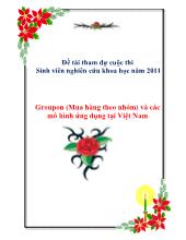 Groupon (Mua hàng theo nhóm) và các mô hình ứng dụng tại Việt Nam