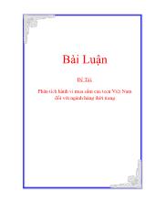 Phân tích hành vi mua sắm của teen Việt Nam đối với ngành hàng thời trang