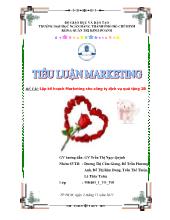 Đề tài Lập kế hoạch Marketing cho công ty dịch vụ quà tặng 2B