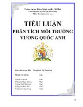 Đề tài Phân tích môi trường Vương Quốc Anh